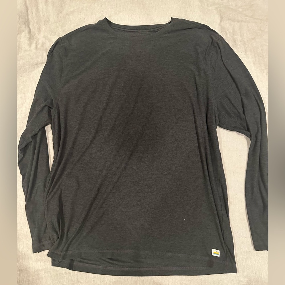 Vuori, Men’s long Sleeve Strato Tech Tee, navy blue, XXL